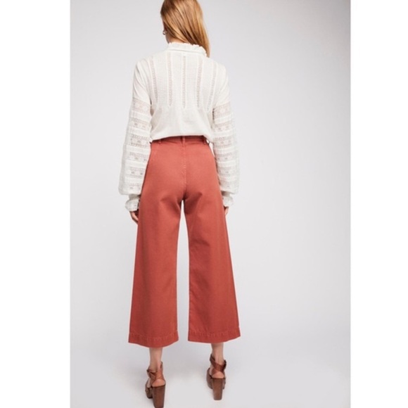 Free People Patti Cotton Twill Pants - Picture 3 of 8
